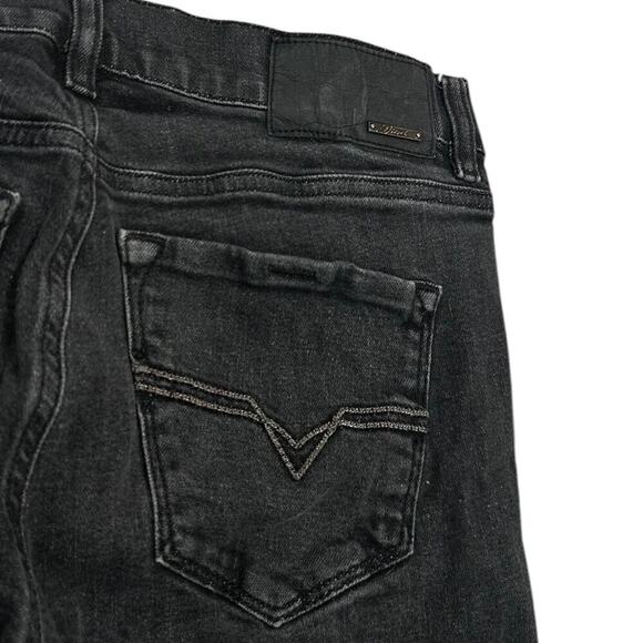 Diesel Hi-Vy Stretch Black Y2K Skinny Jeans - Picture 5 of 6